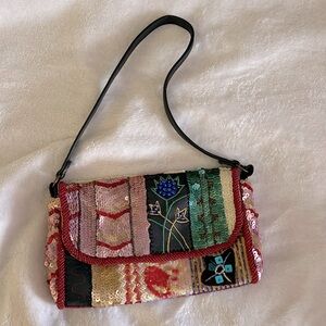 ‘the limited’ sequin floral shoulder bag a